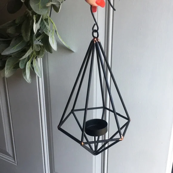 Prism Geo Votive Candle Pendant Holder Indoor out - Picture 10 of 10